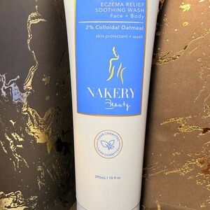 Nakery Beauty Eczema Relief Soothing Wash Face + Body 10 oz Colloidal Oatmeal